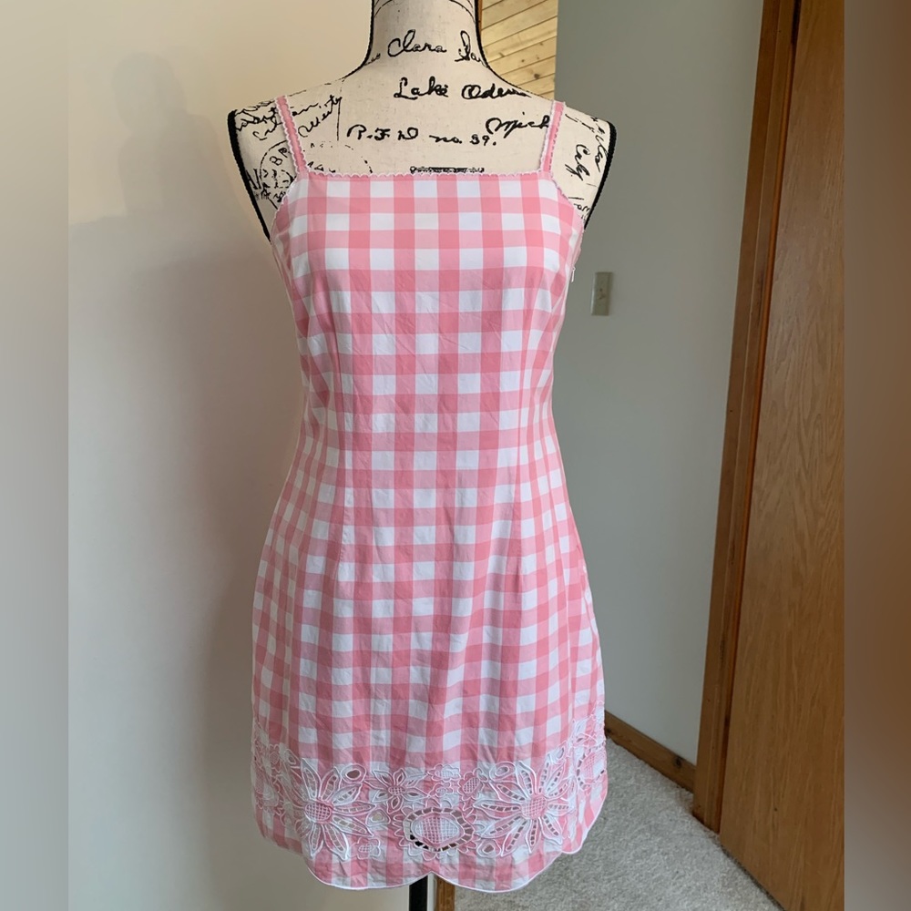 Lilly Pulitzer Pink Gingham Dress Size 6